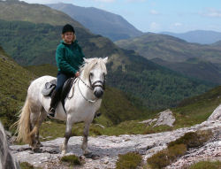 Pony trekking through Glenshiel offers a unique experience to view the spectacular Highlands scenery